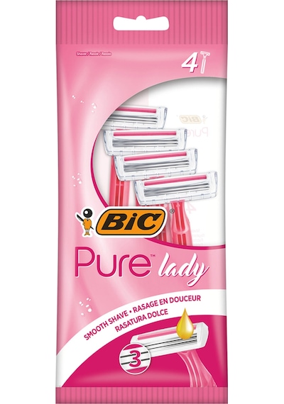 Bic Pure 3 Lady 3 Bıçaklı Kadın Tıraş Bıçağı 4'lü 2 Adet