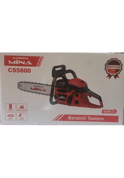 Mina CS5800 Euro5 3.25 - 36 Diş Benzin Motorlu Profesyonel Testere