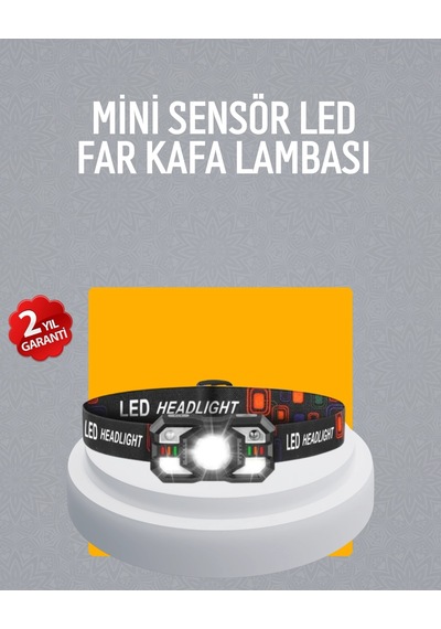 Şarj Edilebilir Led Far Hareket Sensörlü 5 Modlu Outdoor Diğer