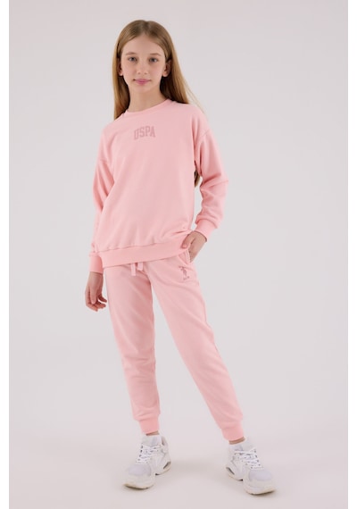 U.S. Polo Assn. U.s. Polo Assn Kız Çocuk Pembe Eşofman Takımı Us2320-c-v2 Pembe