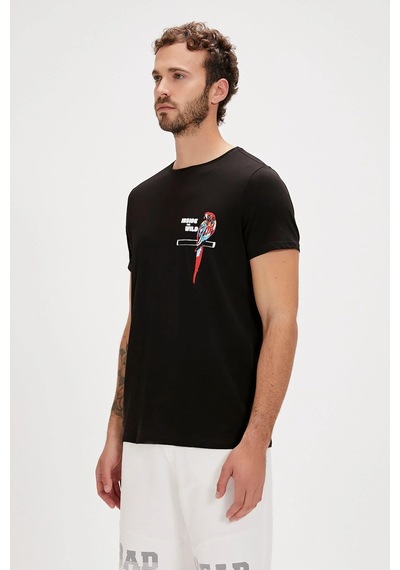 Bad Bear Macaw T-shırt Siyah Erkek Tshirt