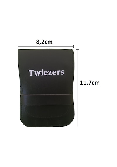Twiezers Twzset4001 Deri Çantalı Paslanmaz Çelik Cımbız Seti 4'lü