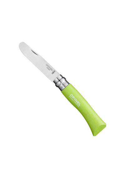 Opinel Inox No 7 Yeşil Gürgen Sap Paslanmaz Çelik Kamp Çakı OP-001700 Çok Renkli