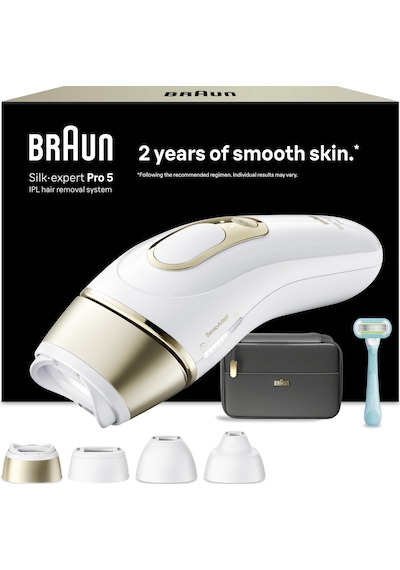 Braun Akıllı Ipl Epilasyon Cihazları Silk Expert Pro 5 - Ev İçin Profesyonel Kalıcı Lazer Epilasyon, Almanya'da Tasarlandı - Dahil. Çanta, Venus Tıraş Makinesi, 4 Aparatlı - Pl5431, Beyaz/altın Braun Akıllı Ipl Epilasyon Cihazları Silk Expert Pro 5 - Ev İçin Profesyonel Kalıcı Lazer Epilasyon, Almanya'da Tasarlandı - Dahil. Çanta, Venus Tıraş Makinesi, 4 Aparatlı - Pl5431, Beyaz/altın