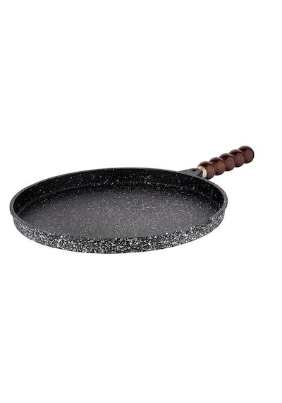 Taç Döküm Granit Balık Tavası 36 Cm Siyah