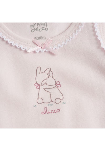 Chicco Kız Bebek 2li Kolsuz Body Set 09101764000000 000011 Pembe