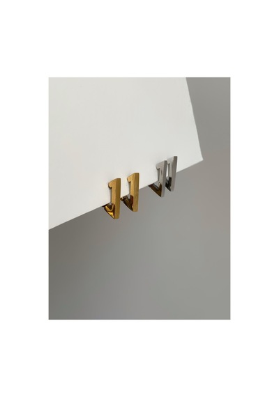 Çelik Gold Üçgen Form Belmo Küpe 1,5 Cm -kararma Yapmaz- Altın