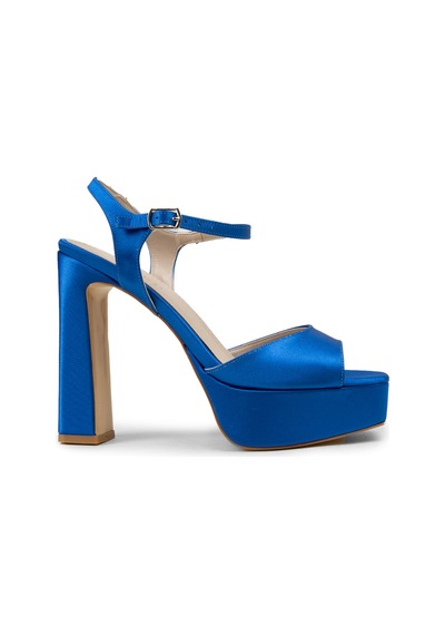 Deery Kadın Mavi Platform Abiye Ayakkabı - Sm203zmvım01