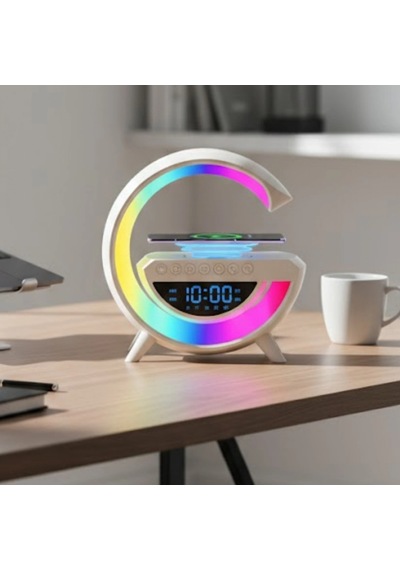 Rgb Işıklı Kablosuz Bluetooth Hoparlör Usb, Fm, Tf Kart Ve Aux Destekli