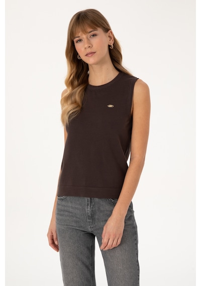 U.s. Polo Assn. Kadın Koyu Kahverengi Kazak /triko 50314625-vr084 Koyu Kahverengı