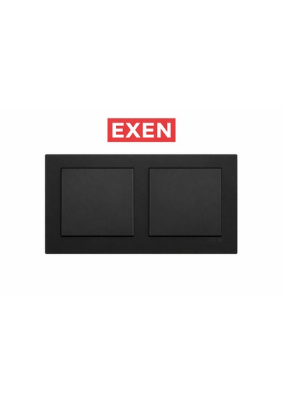 Exen Siyah 2'li Set Anahtar+anahtar Modern Seri Anahtar