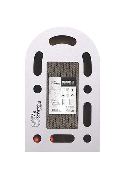 M-pets My Scratchy Tenneessee Kedi Tırmalama Kartonu Beyaz 50x30x6 Cm 244-54021.01