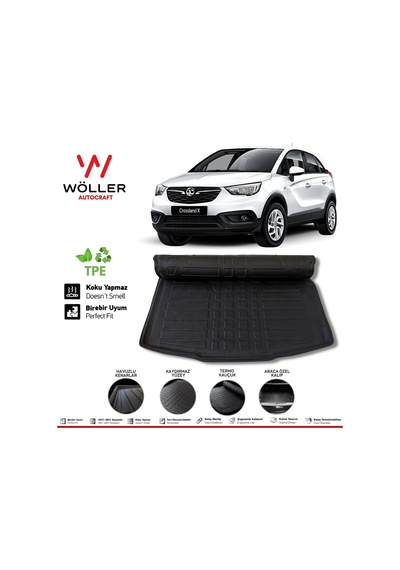 Opel Crossland X Bagaj Havuzu 2017 2022 Arası 3D Wöller Ultraf
