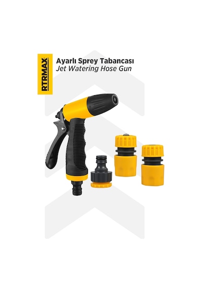 RTRMAX RHG1004 Ayarlı Sprey Tabancası - 3 Aparatlı