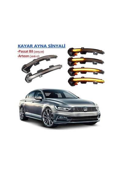 Passat B8/b8.5 Kayar Ayna Led
