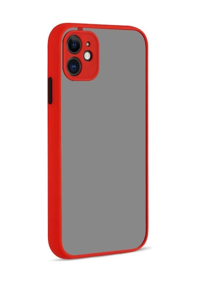 Apple Uyumlu iPhone 11 Kılıf Zore Hux Düğme Ve Kapak Zıt Renk Kılıf