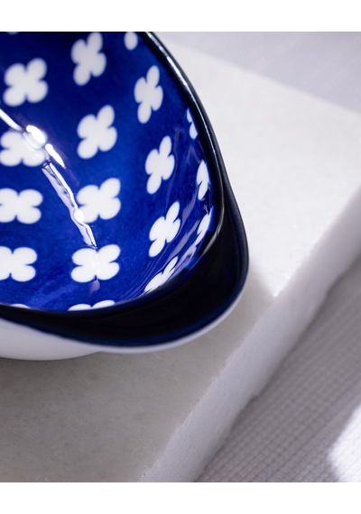 Madame Coco Reve Bleu Raye Oval Tabak - 19 Cm - Mavi/beyaz 8684427225271 Çok Renkli