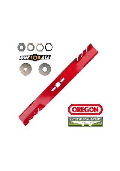 Oregon 69-242-0 Bıçak Düz 46cm One For All Gator Mulcher 7'li Kit