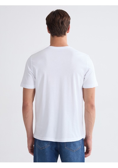 Lcwaıkıkı Classic Beyaz %100 Pamuk Regular Fit Basic Tişört