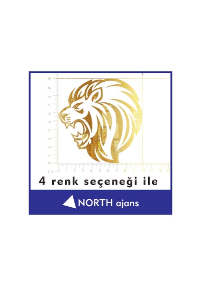 Altın Araç Sticker Etiketleri 10cm Model 14