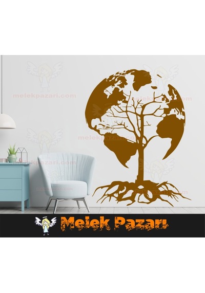 Ağaç Dünya Dünya Sticker