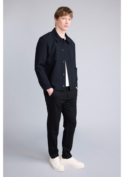 Defacto Regular Fıt Polo Yaka Astarlı Blazer Ceket G6393ax26spnv86 Lacivert-nv86