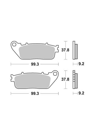Brembo Arka Fren Balatası Cb1000r Vfr800 Vfr1200 488 07ho13sp