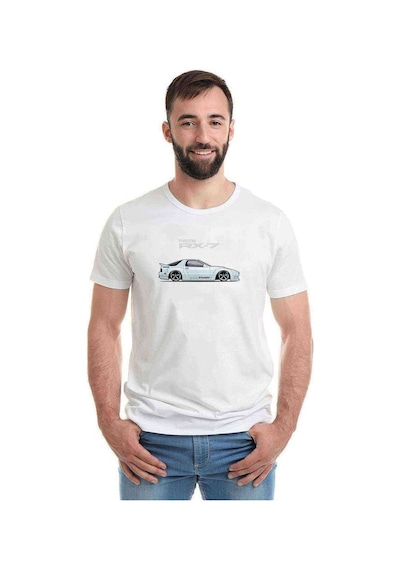 Bodykit Rx7 Baskılı Beyaz Erkek Tshirt