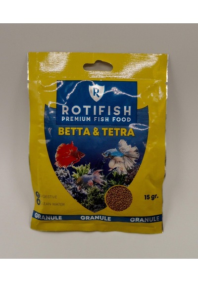 Rotipet Betta & Tetra Zarf Yem 15 Gr