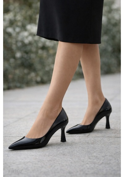 Firibu Şık Kadın Topuklu Ayakkabı Rahat Zarif Gece Davet Stiletto Günlük Şıklık Abiye Kombin Siyah Rugan - Eclipse Black Firibu Şık Kadın Topuklu Ayakkabı Rahat Zarif Gece Davet Stiletto Günlük Şıklık Abiye Kombin Siyah Rugan - Eclipse Black