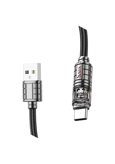 Hoco. U122 1.2m Lantern Usb To Type-c Şarj Data Kablosu - Siyah