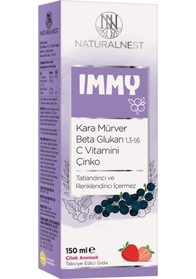 Naturalnest Immy Kara Mürver 1.3 1.6 Beta Glukan Vitamin C Çinko