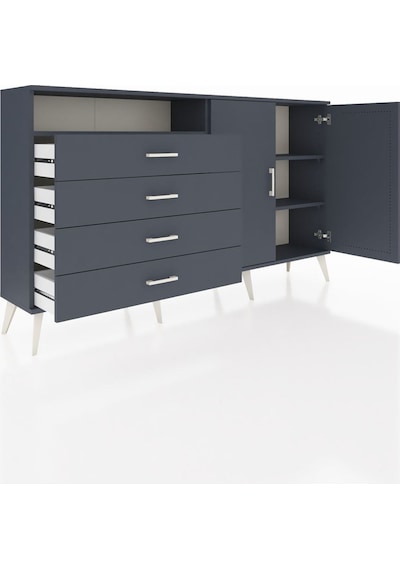 Arges Konsol 3 Raflı 4 Çekmeceli 2 Kapaklı 176x30x99 Antrasit-antrasit Antrasıt/antrasıt - Antrasıt Arges Konsol 3 Raflı 4 Çekmeceli 2 Kapaklı 176x30x99 Antrasit-antrasit Antrasıt/antrasıt - Antrasıt