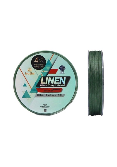 Dft Bojin 4x Linen İp Misina 0.45 Mm 300 M Yeşil