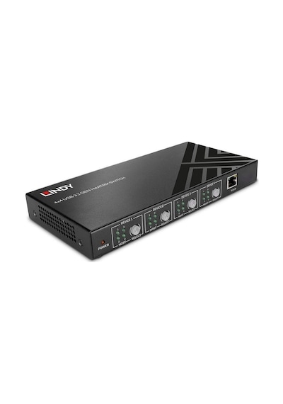 Lindy Lın-43406 4 Port Usb 3.2 Giriş 4 Port Usb 3.2 Çıkış Gen1 Usb Matxrix Switch