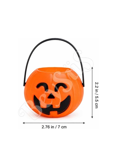 Beysüs Cadılar Bayramı Halloween Balkabağı Mini Şeker Kovası 6 Lı Tüm Yaşlar