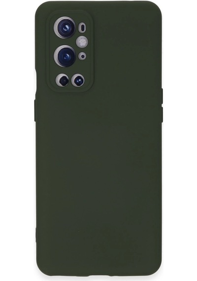Newface One Plus 9 Pro Kılıf Nano İçi Kadife Silikon - Semeglbl - 8 Koyu Yeşil