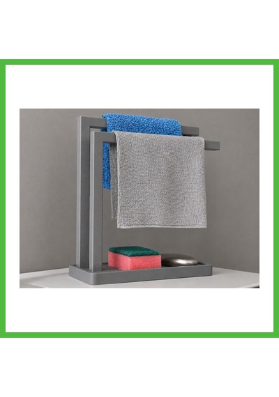 Vaveni 3d Baskı Havluluk Ve Sabunluk Organizer - Lavabo Üstü Çok Amaçlı Düzenleyici-gri Arz