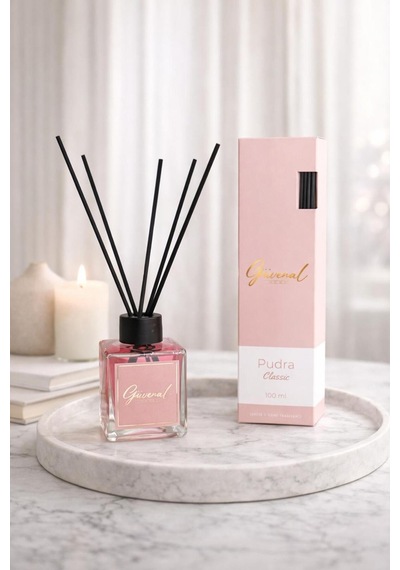 Gvnl Aura Serisi Bambu Çubuklu Oda Kokusu 100 Ml - Pudra Çiçeksi - Pudralı
