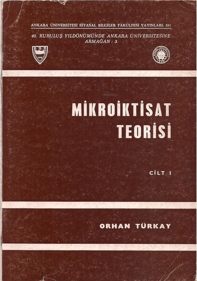 Mikroiktisat Teorisi Cilt 1