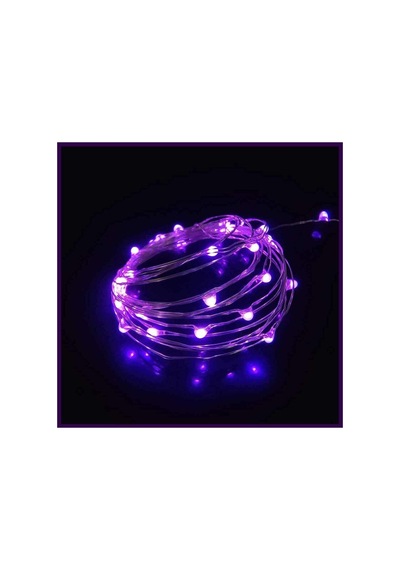 3 Adet Mor Peri Led 10 Metre Yılbaşı Süsü / Hediyelik Mor