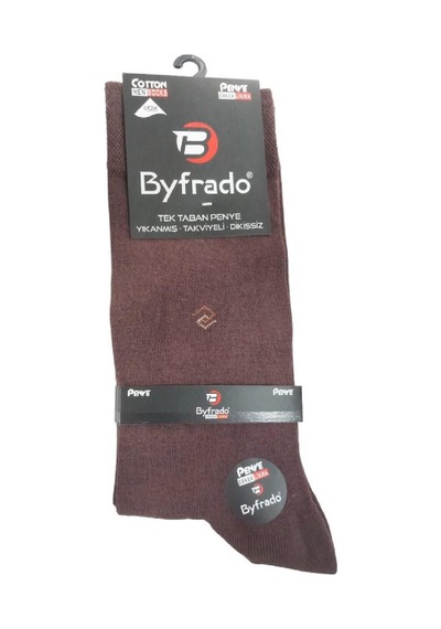 Byfrado 4'LÜ ERKEK PENYE SOKET ÇORAP-KAHVE Kahverengi