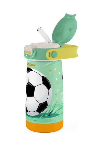 Puccon Erkek Çocuklar İçin Futbol Topu Baskılı Yeşil Beyaz 420 Ml Pipetli Paslanmaz Çelik Matara Termos 60039 Çok Renkli Puccon Erkek Çocuklar İçin Futbol Topu Baskılı Yeşil Beyaz 420 Ml Pipetli Paslanmaz Çelik Matara Termos 60039 Çok Renkli