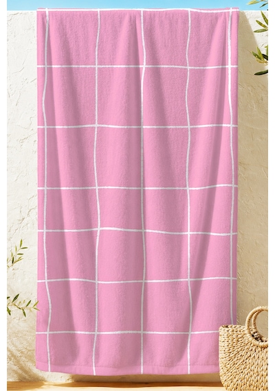 Pembe Ekose Modern Plaj Havlusu-minimalist Beyaz Çizgili Havuz Deniz Hızlı Kuruyan Mikrofiber Havlu Yağmur Leylak Pembe Ekose Modern Plaj Havlusu-minimalist Beyaz Çizgili Havuz Deniz Hızlı Kuruyan Mikrofiber Havlu Yağmur Leylak