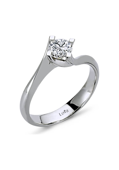 Lova E Renk 0,45 Karat Pırlanta Tektaş Yüzük - HRD Sertifikalı - 1040054