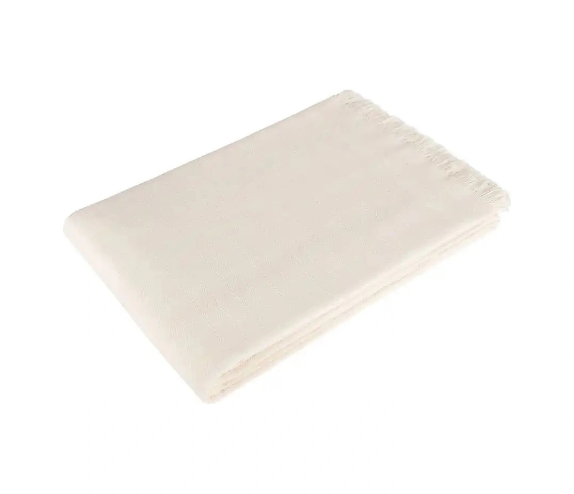 Alinda Pamuklu Kaymaz Terletmez Koltuk Örtüsü 170x230 - Naturel Krem Natural Krem