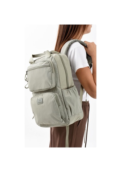 571 Collections Ultra Hafif Şik Ve Su Geçirmez Orta Boy Sırt Çantası Vizon Model: 571-13-9f Vizon