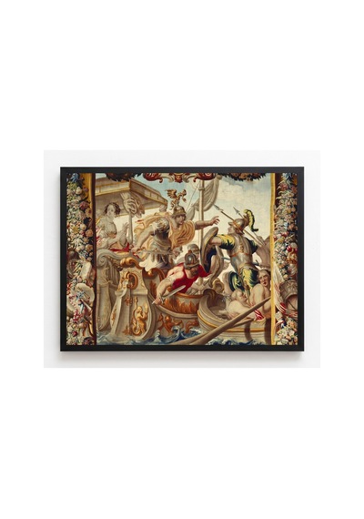 Klasik Sanat Van Leefdael Actium Deniz Savaşı Çerçevesiz Poster 21x30 Cm A4 Tablo Klasik Sanat