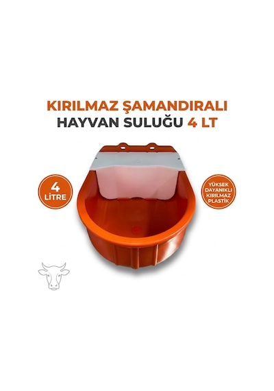 Zrs Kırılmaz Şamandıralı Hayvan Suluğu 4 Lt