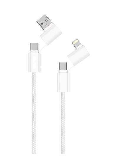 4in1 Şarj Kablosu Type-c Lightning Usb Çoklu Data Ve Şarj Kablosu 1m